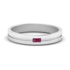 Load image into Gallery viewer, Mens East West Baguette Engagement Ring