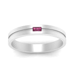 Load image into Gallery viewer, Mens East West Baguette Engagement Ring
