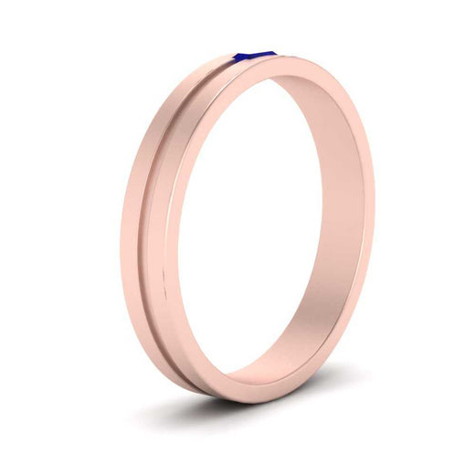 Mens East West Baguette Engagement Ring