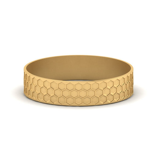 Mens Honey Comb Wedding Ring