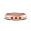 Load image into Gallery viewer, mens-orange-sapphire-band-comfort-fit-ring-in-rose-gold-FD9862BGSAOR-NL-RG.jpg