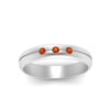 Load image into Gallery viewer, mens-orange-sapphire-band-comfort-fit-ring-in-white-gold-FD9862BGSAORANGLE5-NL-WG.jpg