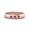 Load image into Gallery viewer, mens-pink-sapphire-band-comfort-fit-ring-in-rose-gold-FD9862BGSADRPI-NL-RG.jpg