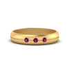 Load image into Gallery viewer, mens-pink-sapphire-band-comfort-fit-ring-in-yellow-gold-FD9862BGSADRPI-NL-YG.jpg