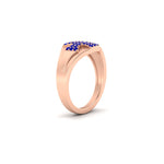 Load image into Gallery viewer, Mens Cross Gemstone Engagement Ring
