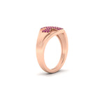 Load image into Gallery viewer, Mens Cross Gemstone Engagement Ring
