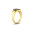 Thumbnail 41 - Mens Cross Gemstone Engagement Ring