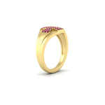 Load image into Gallery viewer, Mens Cross Gemstone Engagement Ring
