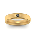Load image into Gallery viewer, mens-round-comfort-fit-black-diamond-band-in-yellow-gold-fd123214rorgblack-nl-yg
