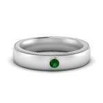 Load image into Gallery viewer, mens-round-comfort-fit-emerald-band-in-white-gold-fd123214rorgemgr-nl-wg
