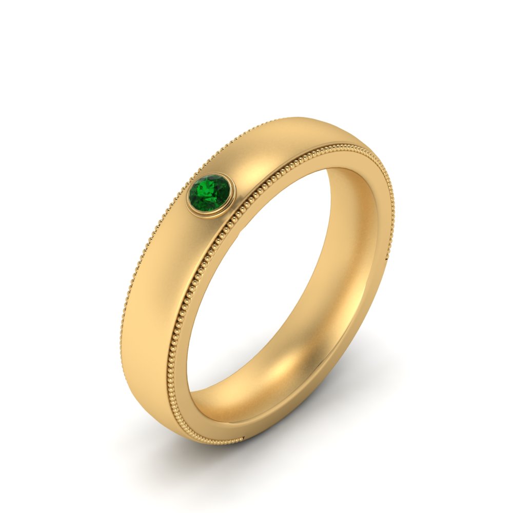 mens-round-comfort-fit-emerald-band-in-yellow-gold-fd123214rorgemgr-nl-yg