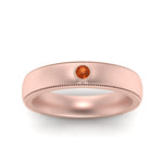 Load image into Gallery viewer, mens-round-comfort-fit-orange-sapphire-band-in-rose-gold-fd123214rorgsaor-nl-rg
