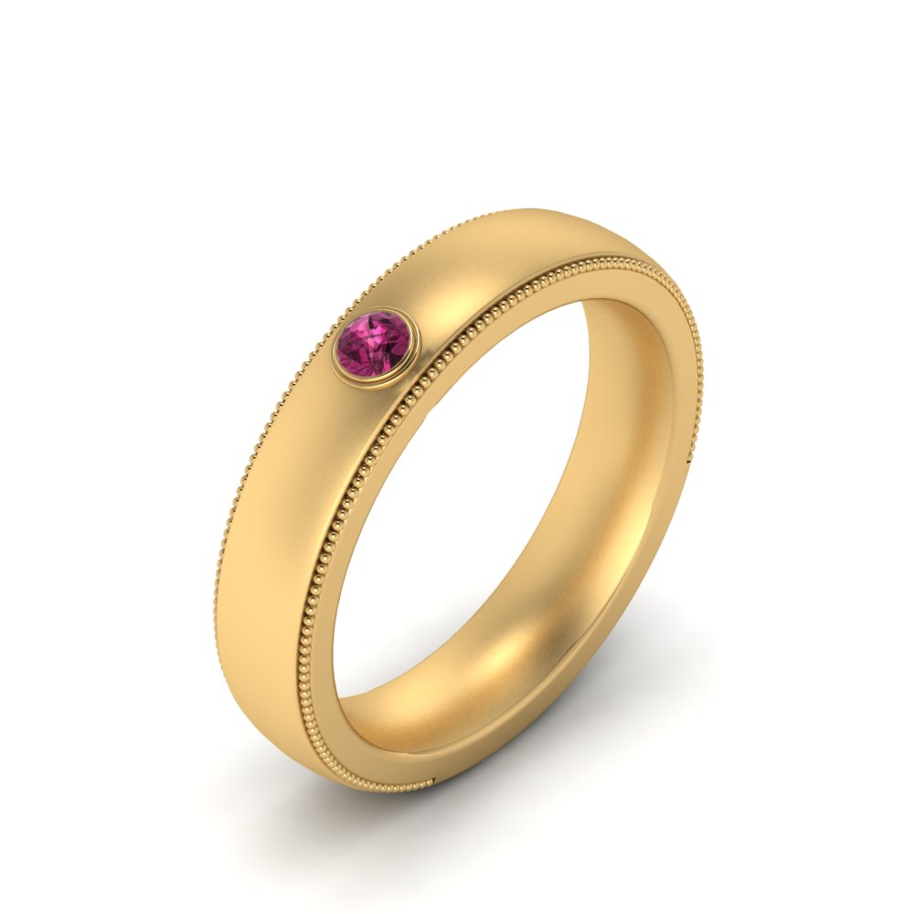 mens-round-comfort-fit-pink-sapphire-band-in-yellow-gold-fd123214rorgsadrpi-nl-yg