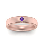 Load image into Gallery viewer, mens-round-comfort-fit-purple-topaz-band-in-rose-gold-fd123214rorgvito-nl-rg
