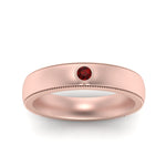 Load image into Gallery viewer, mens-round-comfort-fit-ruby-band-in-rose-gold-fd123214rorgrudr-nl-rg

