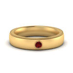 Load image into Gallery viewer, mens-round-comfort-fit-ruby-band-in-yellow-gold-fd123214rorgrudr-nl-yg
