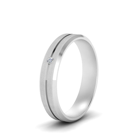 Mens Single Stone Engagement Ring