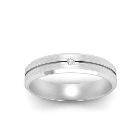 Mens Single Stone Engagement Ring