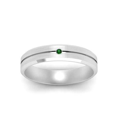 Mens Single Stone Engagement Ring