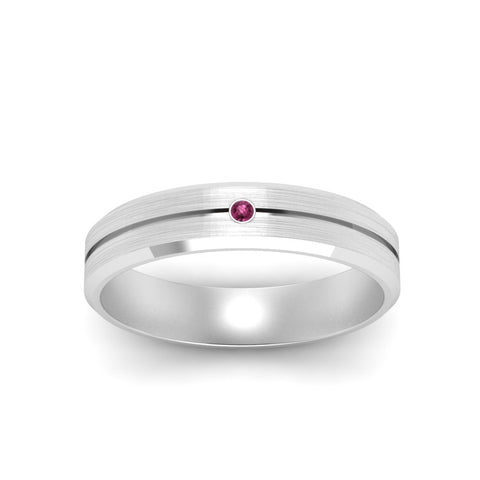 Mens Single Stone Engagement Ring