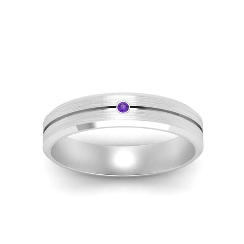 Mens Single Stone Engagement Ring