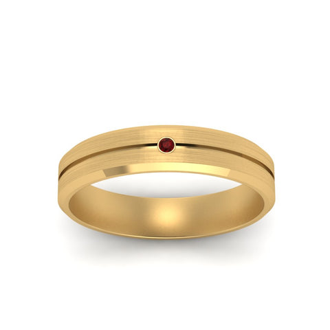 Mens Single Stone Engagement Ring