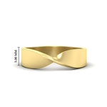 Load image into Gallery viewer, mens-twist-wedding-ring-gold-band-in-yellow-gold-fdm8572-nl-yg-hw
