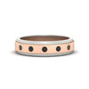 Load image into Gallery viewer, mens-two-tone-bezel-black-diamond-wedding-band-in-rose-gold-fdm11141gblack-nl-rg-hw