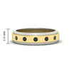 Load image into Gallery viewer, mens-two-tone-bezel-black-diamond-wedding-band-in-yellow-gold-FDM11141GBLACK-NL-YG-HW