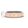Load image into Gallery viewer, mens-two-tone-bezel-diamond-wedding-band-in-rose-gold-FDM11141-NL-RG-HW