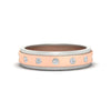 Load image into Gallery viewer, mens-two-tone-bezel-diamond-wedding-band-in-rose-gold-FDM11141-NL-RG