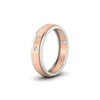 Load image into Gallery viewer, mens-two-tone-bezel-diamond-wedding-band-in-rose-gold-FDM11141ANGLE2-NL-RG