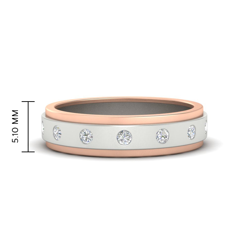 mens-two-tone-bezel-diamond-wedding-band-in-white-gold-FDM11141-NL-WG-HW