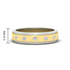 Load image into Gallery viewer, mens-two-tone-bezel-diamond-wedding-band-in-yellow-gold-FDM11141-NL-YG-HW