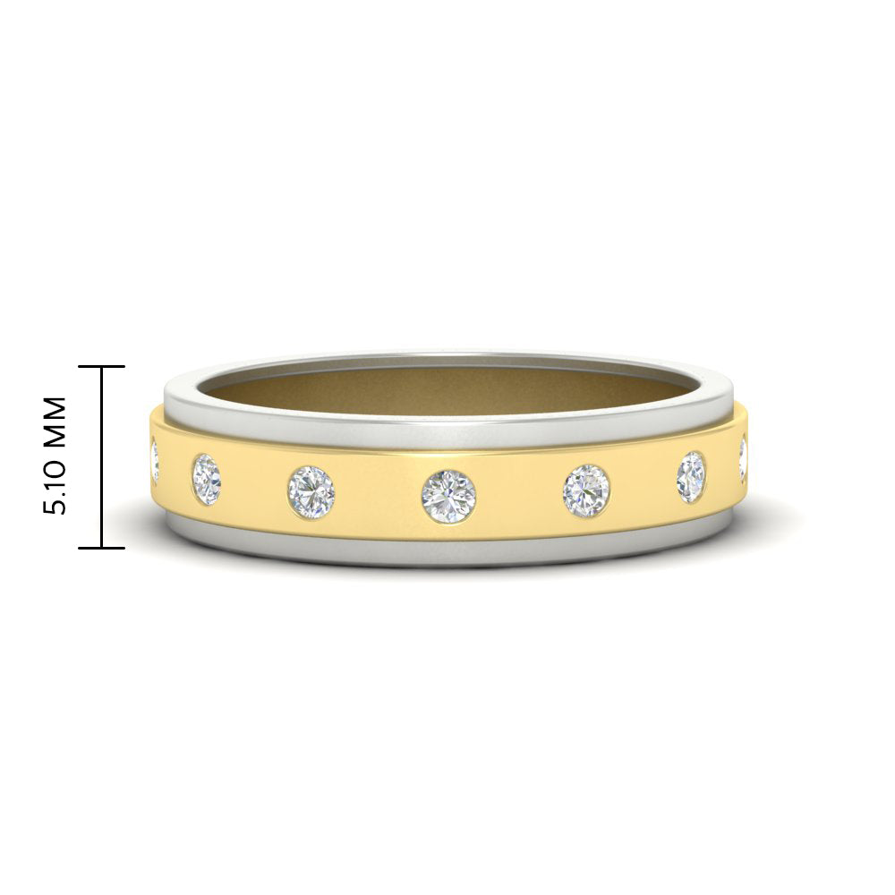 mens-two-tone-bezel-diamond-wedding-band-in-yellow-gold-FDM11141-NL-YG-HW