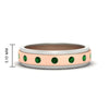Load image into Gallery viewer, mens-two-tone-bezel-emerald-wedding-band-in-rose-gold-FDM11141GEMGR-NL-RG-HW