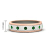 Load image into Gallery viewer, mens-two-tone-bezel-emerald-wedding-band-in-white-gold-FDM11141GEMGR-NL-WG-HW