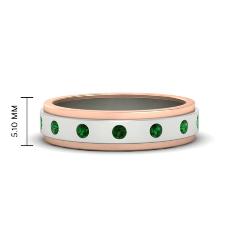 mens-two-tone-bezel-emerald-wedding-band-in-white-gold-FDM11141GEMGR-NL-WG-HW