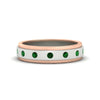 Load image into Gallery viewer, mens-two-tone-bezel-emerald-wedding-band-in-white-gold-FDM11141GEMGR-NL-WG
