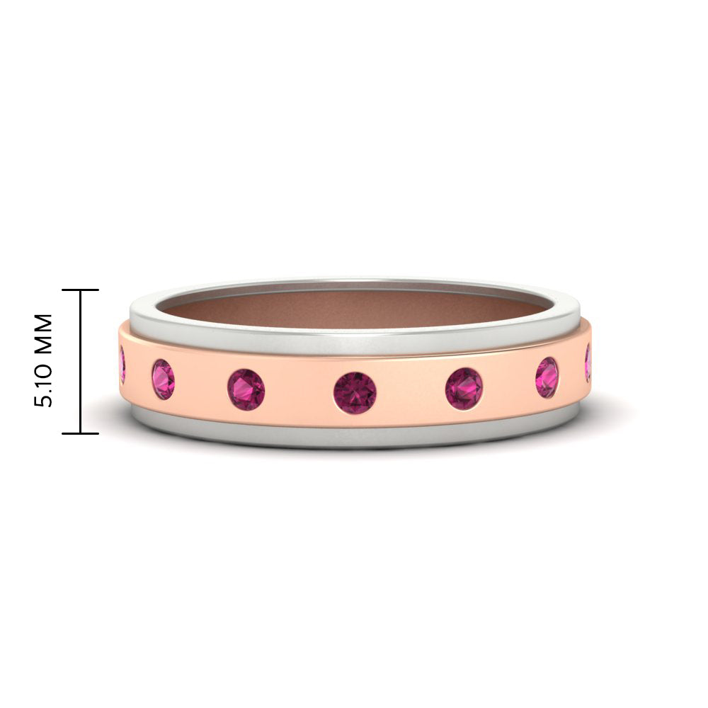mens-two-tone-bezel-pink-sapphire-wedding-band-in-rose-gold-FDM11141GSADRPI-NL-RG-HW