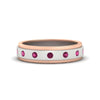Load image into Gallery viewer, mens-two-tone-bezel-pink-sapphire-wedding-band-in-white-gold-FDM11141GSADRPI-NL-WG