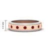 Load image into Gallery viewer, mens-two-tone-bezel-ruby-wedding-band-in-rose-gold-FDM11141GRUDR-NL-RG-HW