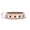 Load image into Gallery viewer, mens-two-tone-bezel-ruby-wedding-band-in-white-gold-FDM11141GRUDR-NL-WG-HW