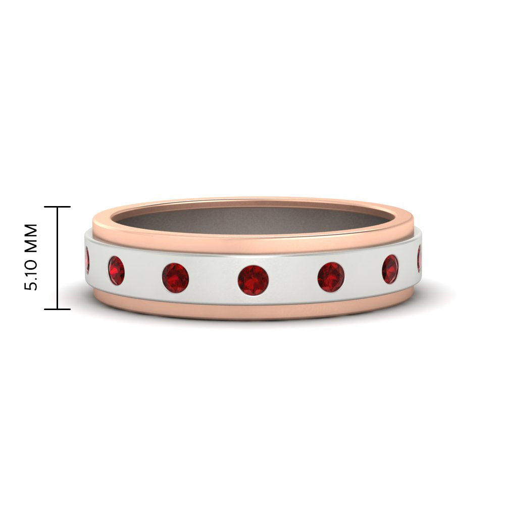 mens-two-tone-bezel-ruby-wedding-band-in-white-gold-FDM11141GRUDR-NL-WG-HW