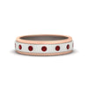 Load image into Gallery viewer, mens-two-tone-bezel-ruby-wedding-band-in-white-gold-FDM11141GRUDR-NL-WG