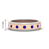 Load image into Gallery viewer, mens-two-tone-bezel-sapphire-wedding-band-in-rose-gold-FDM11141GSABL-NL-RG-HW
