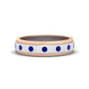 Load image into Gallery viewer, mens-two-tone-bezel-sapphire-wedding-band-in-white-gold-FDM11141GSABL-NL-WG