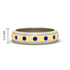 Load image into Gallery viewer, mens-two-tone-bezel-sapphire-wedding-band-in-yellow-gold-FDM11141GSABL-NL-YG-HW