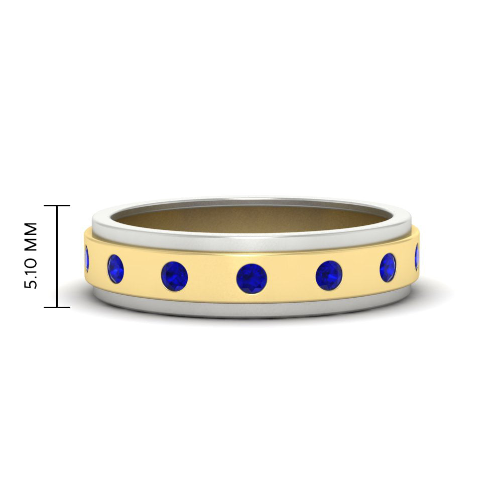 mens-two-tone-bezel-sapphire-wedding-band-in-yellow-gold-FDM11141GSABL-NL-YG-HW