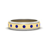 Load image into Gallery viewer, mens-two-tone-bezel-sapphire-wedding-band-in-yellow-gold-FDM11141GSABL-NL-YG